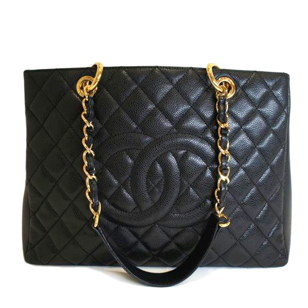 Chanel Gst Tote Bag Caviar Black